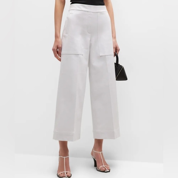 SPANX Cropped Wide Leg Classic White Pull-on Shaping Pants Size XL - Picture 8 of 11